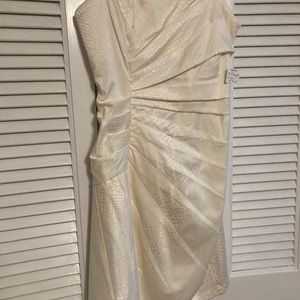 Brand new ivory strapless dress.